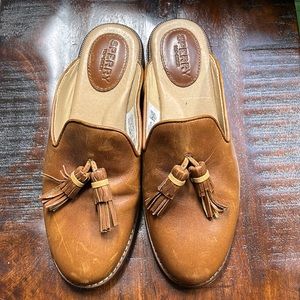 Sperry Top Sider Seaport Levy Tassel Mule size 6